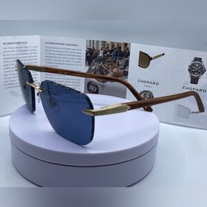 👑CHOPARD 3PSCHG62V 383P POLARIZED Natural Wood 100% Automatic ❗️